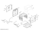 Схема №3 HSK14I31SC COCINA A GAS PRO523 IX BOSCH с изображением Дверь для плиты (духовки) Bosch 00775435