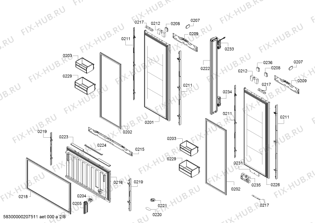Схема №7 RY492504, Gaggenau с изображением Нагревательный элемент для холодильника Bosch 00717507