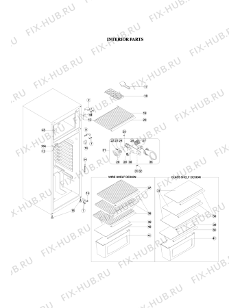 Схема №2 PRT240WA+ с изображением Заглушка для холодильной камеры Whirlpool 482000018874