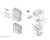 Схема №3 KGE36DB40 Bosch с изображением Дверь для холодильной камеры Bosch 00712927