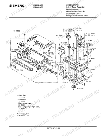 Схема №14 FM705L1FF с изображением Инструкция по эксплуатации для видеотехники Siemens 00530858