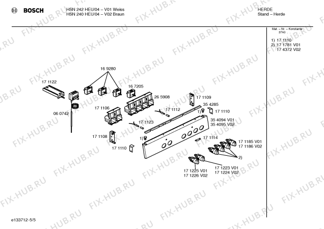 Схема №3 HL53525EU с изображением Инструкция по эксплуатации для духового шкафа Bosch 00527576
