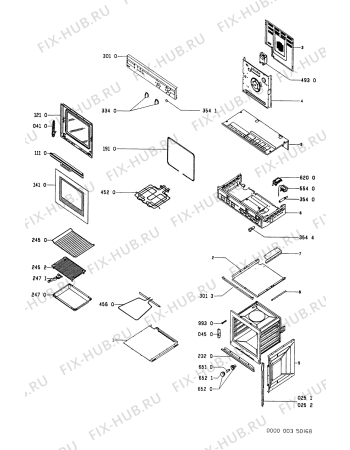 Схема №1 AKL392/BR AKL 392/AV с изображением Обшивка для плиты (духовки) Whirlpool 481945349973