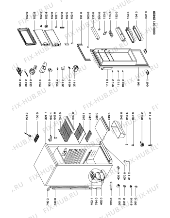 Схема №1 AM 2260/JA с изображением Обшивка для холодильника Whirlpool 481944269213