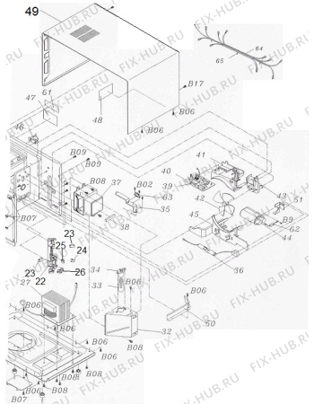 Схема №2 MO200DGE UR (150305, WD800DI-320(A)) с изображением Панель управления для свч печи Gorenje 154923