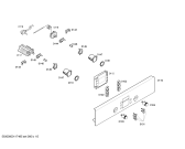Схема №4 HBN131251B с изображением Передняя часть корпуса для плиты (духовки) Bosch 00449916