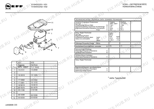 Схема №3 K1645X2 KI341SC с изображением Дверь для холодильной камеры Bosch 00235583