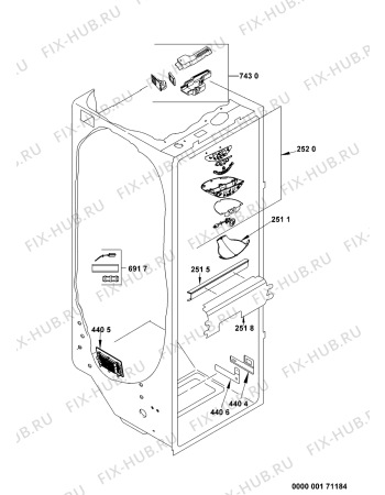 Схема №5 20RU-D3JJ с изображением Дверь для холодильника Whirlpool 480132100685