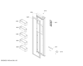 Схема №3 KAN92SC68C с изображением Дверь для холодильной камеры Bosch 00717445