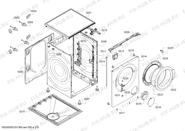 Схема №3 WAK28270FG Serie 4 VarioPerfect с изображением Силовой модуль запрограммированный для стиральной машины Bosch 12011101