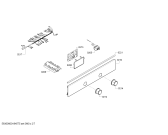 Схема №4 HCE748123 с изображением Панель управления для духового шкафа Bosch 00746302