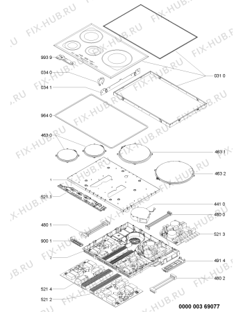 Схема №1 KHIT7710I4 (F091742) с изображением Инструкция по эксплуатации для плиты (духовки) Indesit C00351286