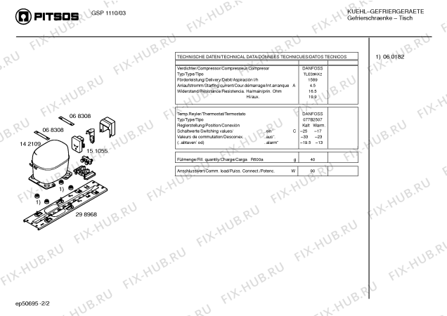 Схема №1 GSP1110 с изображением Шильдик для холодильника Bosch 00169759