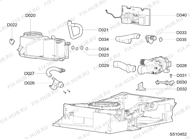 Схема №8 GS 4040/1 BL с изображением Зажим для посудомойки Whirlpool 481240118659