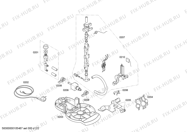 Схема №2 TKP3015DE Gustino с изображением Канистра для электрокофемашины Bosch 00495769