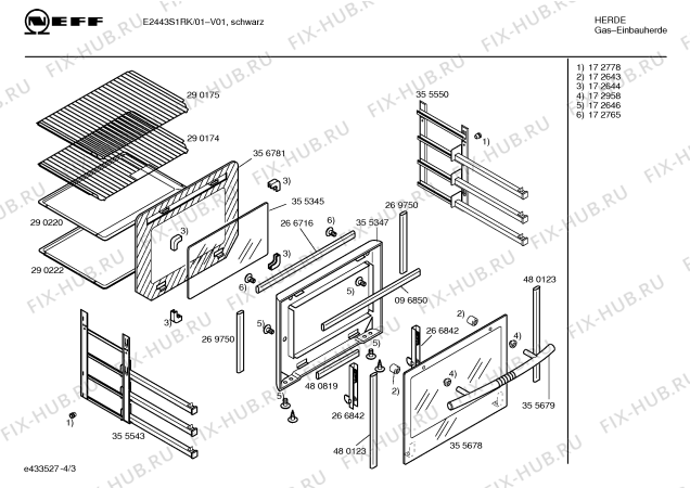 Схема №4 E2443S1RK с изображением Панель управления для духового шкафа Bosch 00362577