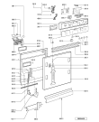 Схема №2 GSI 5919/1 WS с изображением Модуль (плата) управления для посудомойки Whirlpool 481221479898