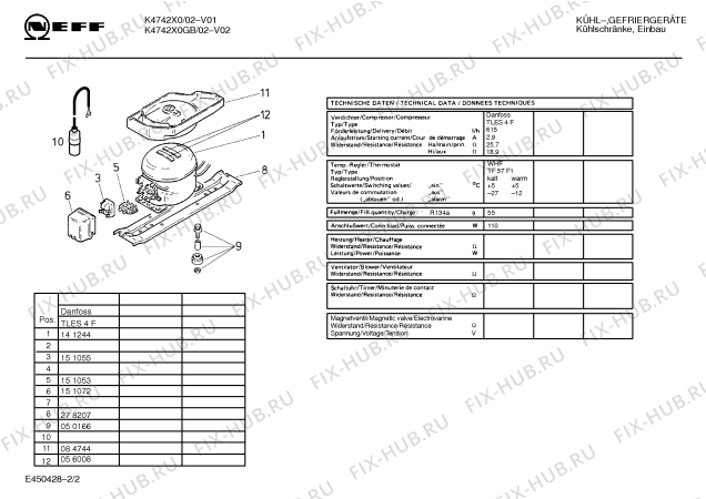 Схема №1 K4742X0 с изображением Контейнер для холодильной камеры Bosch 00272829