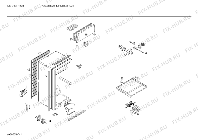 Схема №2 KIFDDS6FF с изображением Емкость для холодильника Bosch 00352270