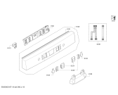 Схема №5 SMS54M32EU с изображением Передняя панель для посудомоечной машины Bosch 00709758