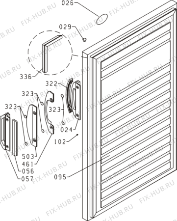 Взрыв-схема холодильника Gorenje F4105W (170803, ZODS1026) - Схема узла 02