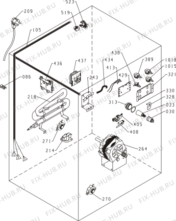 Схема №5 041.975 4 (635111, SP601/120) с изображением Обшивка для стиральной машины Gorenje 619888