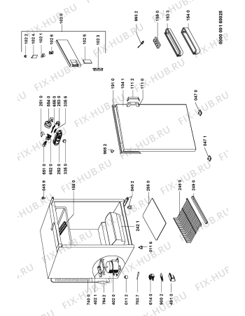Схема №1 CP 101 MI/B с изображением Дверь для холодильной камеры Whirlpool 481231028283