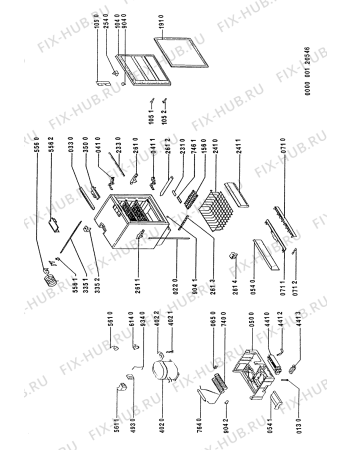 Схема №1 ARB 540-K/G/1 с изображением Стойка для холодильной камеры Whirlpool 481952918042