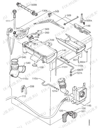 Взрыв-схема стиральной машины Privileg 099208 1 - Схема узла Hydraulic System 272