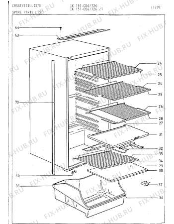 Схема №5 IK151726 с изображением Поднос для холодильника Bosch 00293417