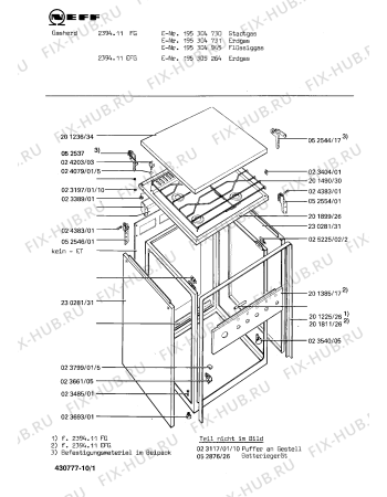 Схема №6 195305264 2394.11EFG с изображением Переключатель для электропечи Bosch 00053113