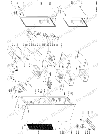 Схема №1 KGDB 20 A3+ IN с изображением Дверь для холодильной камеры Whirlpool 481010782933