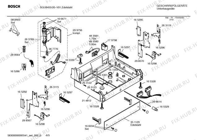 Схема №4 GM205111 с изображением Модуль для посудомойки Bosch 00186963