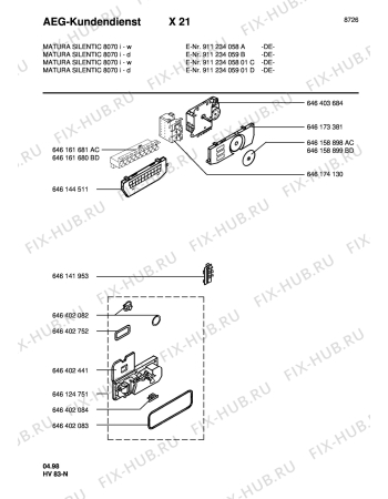 Взрыв-схема посудомоечной машины Matura MAT8070ID - Схема узла Section1