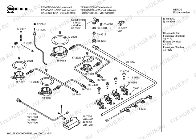 Схема №1 T2346A0 Neff с изображением Декоративная панель для плиты (духовки) Bosch 00424174