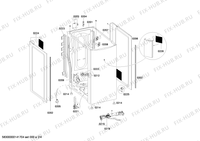 Схема №3 WP12T382 с изображением Ручка выбора программ для стиральной машины Siemens 00616786