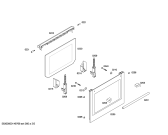 Схема №2 HB22AB520R Horno.SE.2d.S2a.E0_TIF.f_glass.inox с изображением Передняя часть корпуса для плиты (духовки) Siemens 00701757