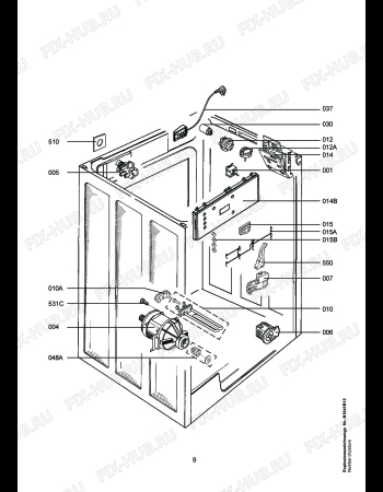 Взрыв-схема стиральной машины Aeg LAV74560 - Схема узла Electrical equipment 268