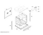 Схема №4 HBL5760UC с изображением Дверь для плиты (духовки) Bosch 00479014