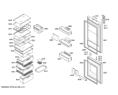 Схема №3 KGN36S50 с изображением Дверь для холодильной камеры Bosch 00248538