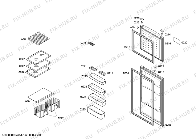 Схема №3 KD39VV05NE с изображением Конденсатор для холодильника Siemens 00710711