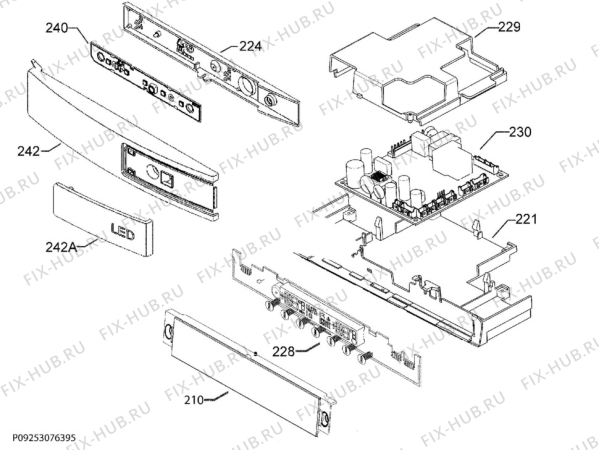 Взрыв-схема холодильника Aeg SCE8182VNC - Схема узла Command panel 037