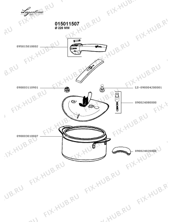 Схема №1 016010107 с изображением Котелка Seb 090024080000