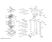 Схема №2 KSU405226Q BOSCH с изображением Вставка для яиц для холодильной камеры Bosch 00438846