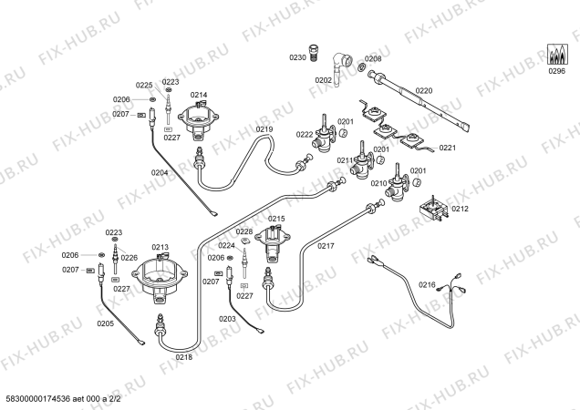 Взрыв-схема плиты (духовки) Bosch NMU4151LQ Bosch - Схема узла 02