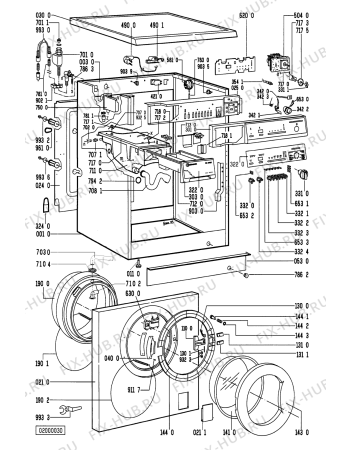Схема №2 WA 3574/FH-D с изображением Обшивка для стиралки Whirlpool 481245219239