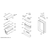 Схема №3 KIL18E60 с изображением Стеклопанель для холодильника Bosch 00448199