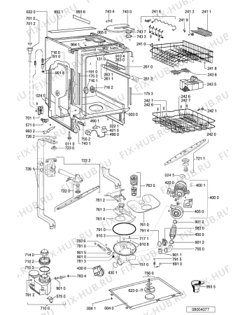 Схема №2 GSI 4411/1 IX с изображением Панель для посудомоечной машины Whirlpool 481245372764