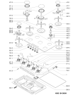 Схема №1 AKT 457/ICE с изображением Запчасть для плиты (духовки) Whirlpool 481010346707