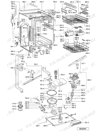 Схема №2 6ADG 7554 WHM с изображением Обшивка для посудомоечной машины Whirlpool 481245371655